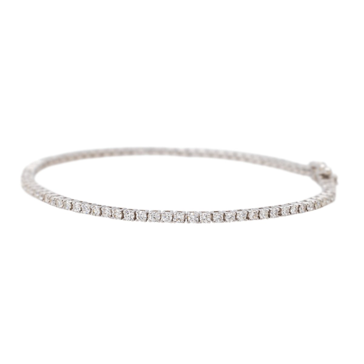 Bracelet Ligne Or blanc Diamant - Castafiore