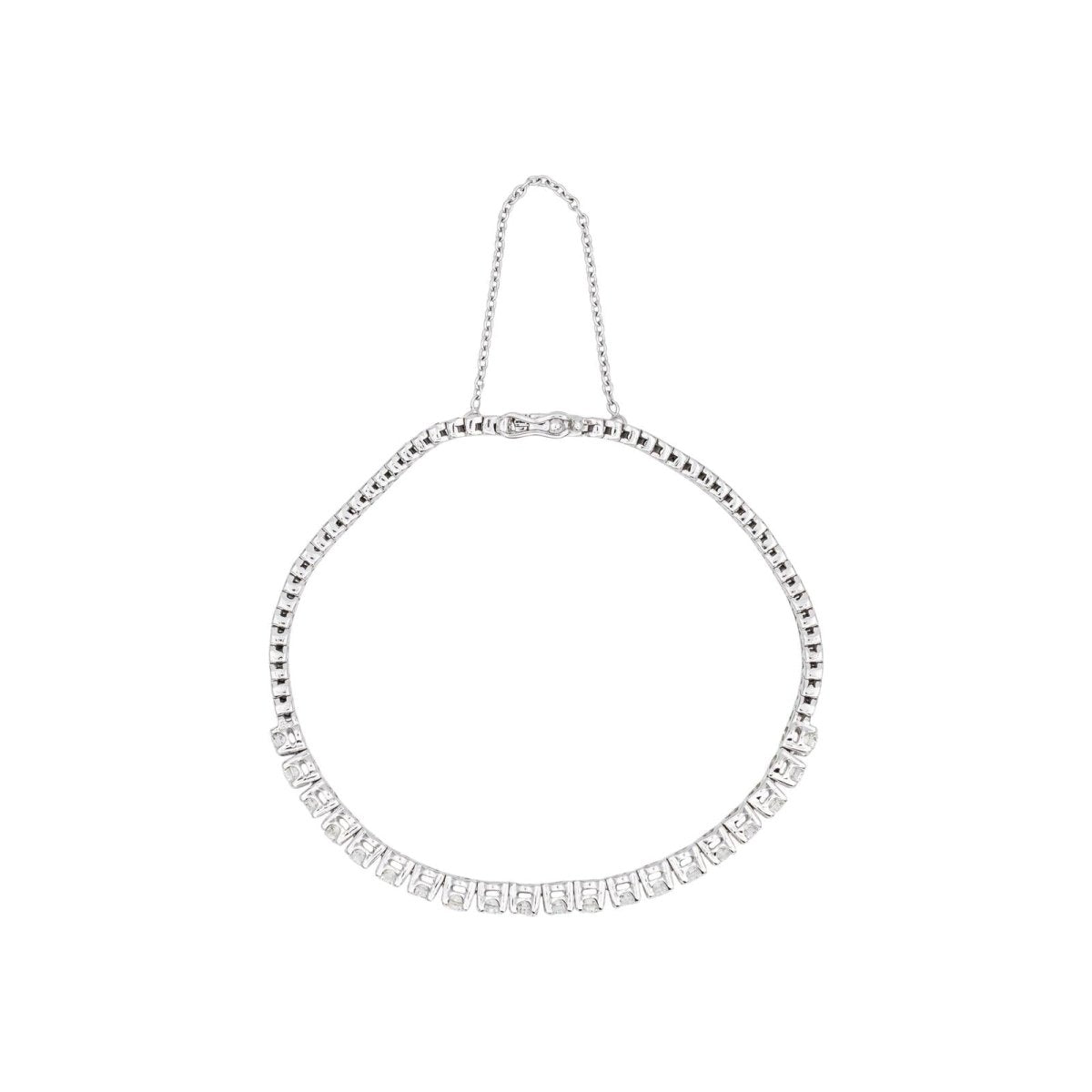 Bracelet Ligne Or blanc Diamant - Castafiore