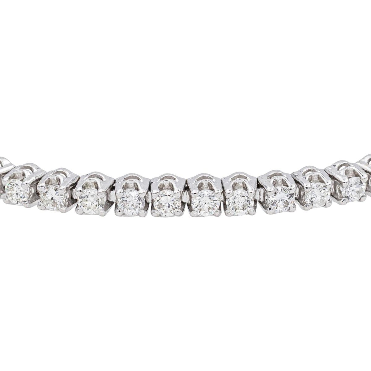 Bracelet Ligne Or blanc Diamant - Castafiore
