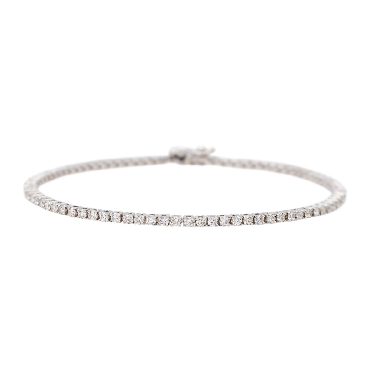 Bracelet Ligne Or blanc Diamant - Castafiore