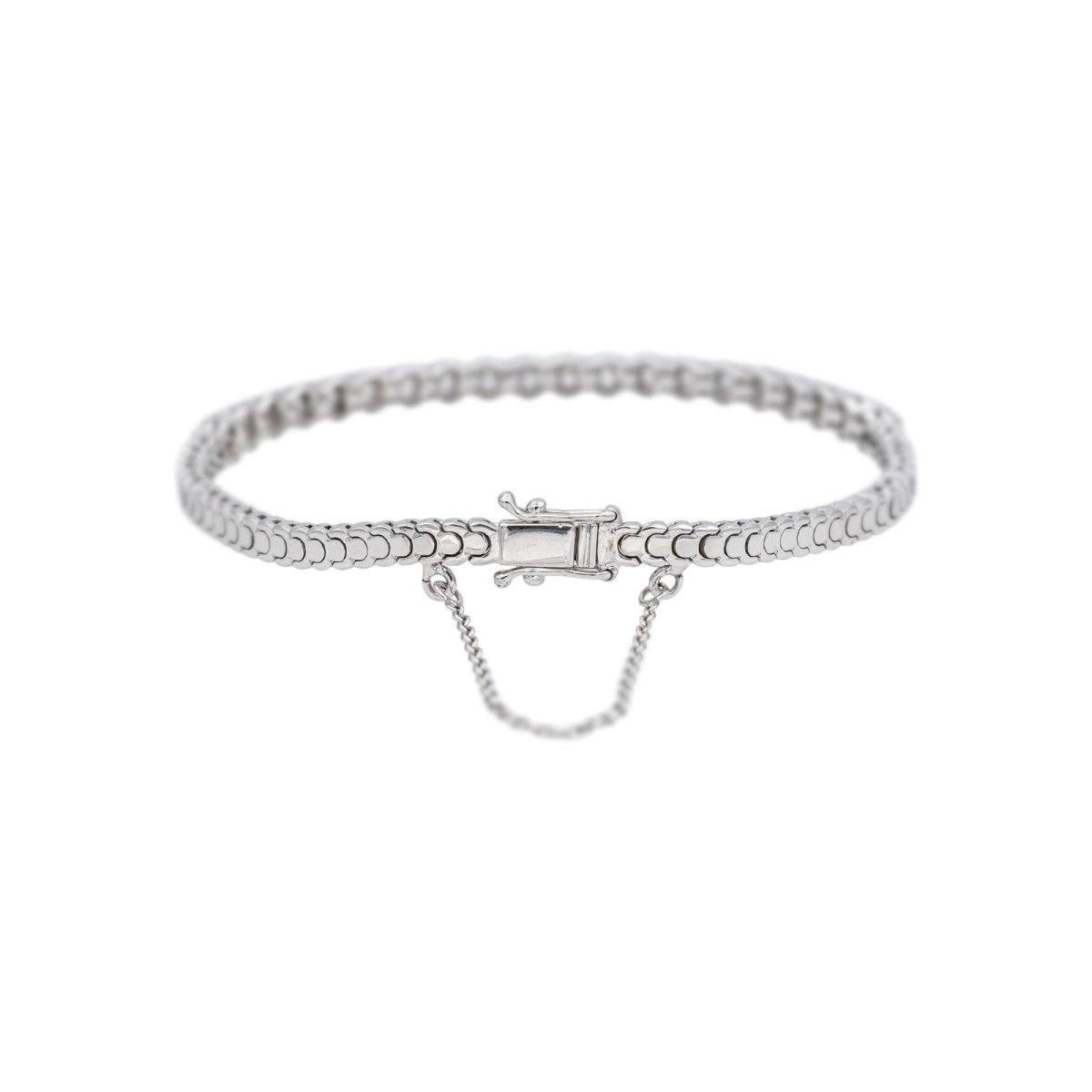 Bracelet Ligne Or blanc Diamant - Castafiore