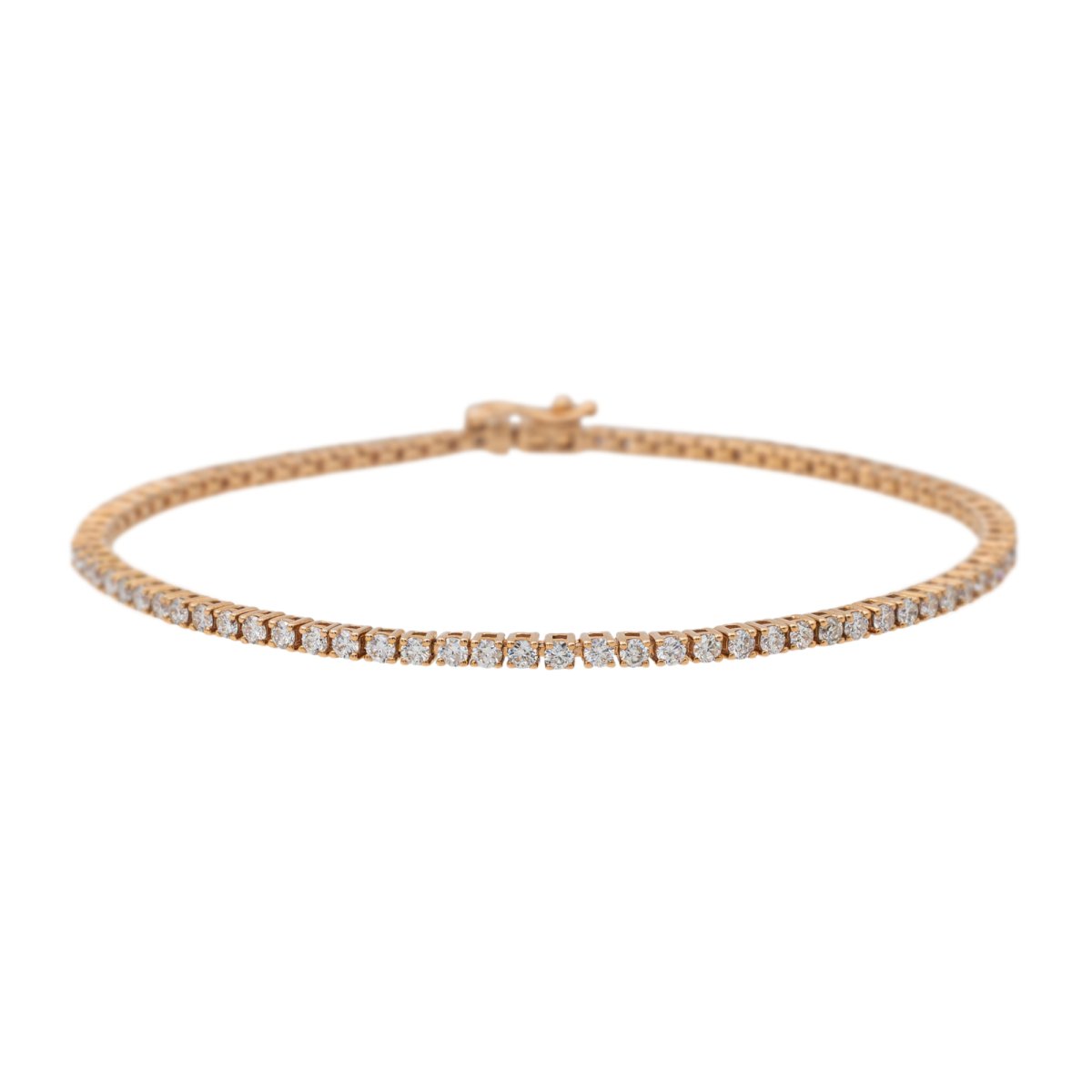 Bracelet Ligne Or rose Diamant - Castafiore