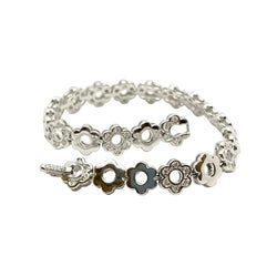 Bracelet Ligne POLI en or blanc et diamants - Castafiore