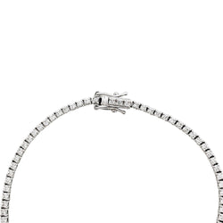 Bracelet Ligne tennis en or blanc diamants. - Castafiore