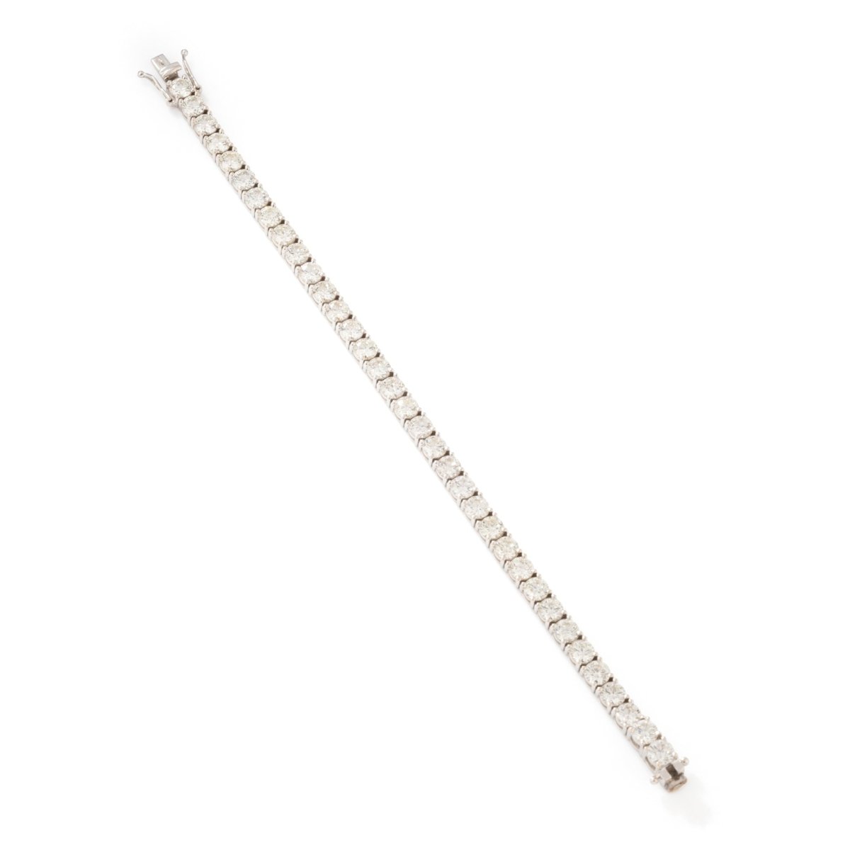 Bracelet Ligne tennis en or blanc et diamants - Castafiore