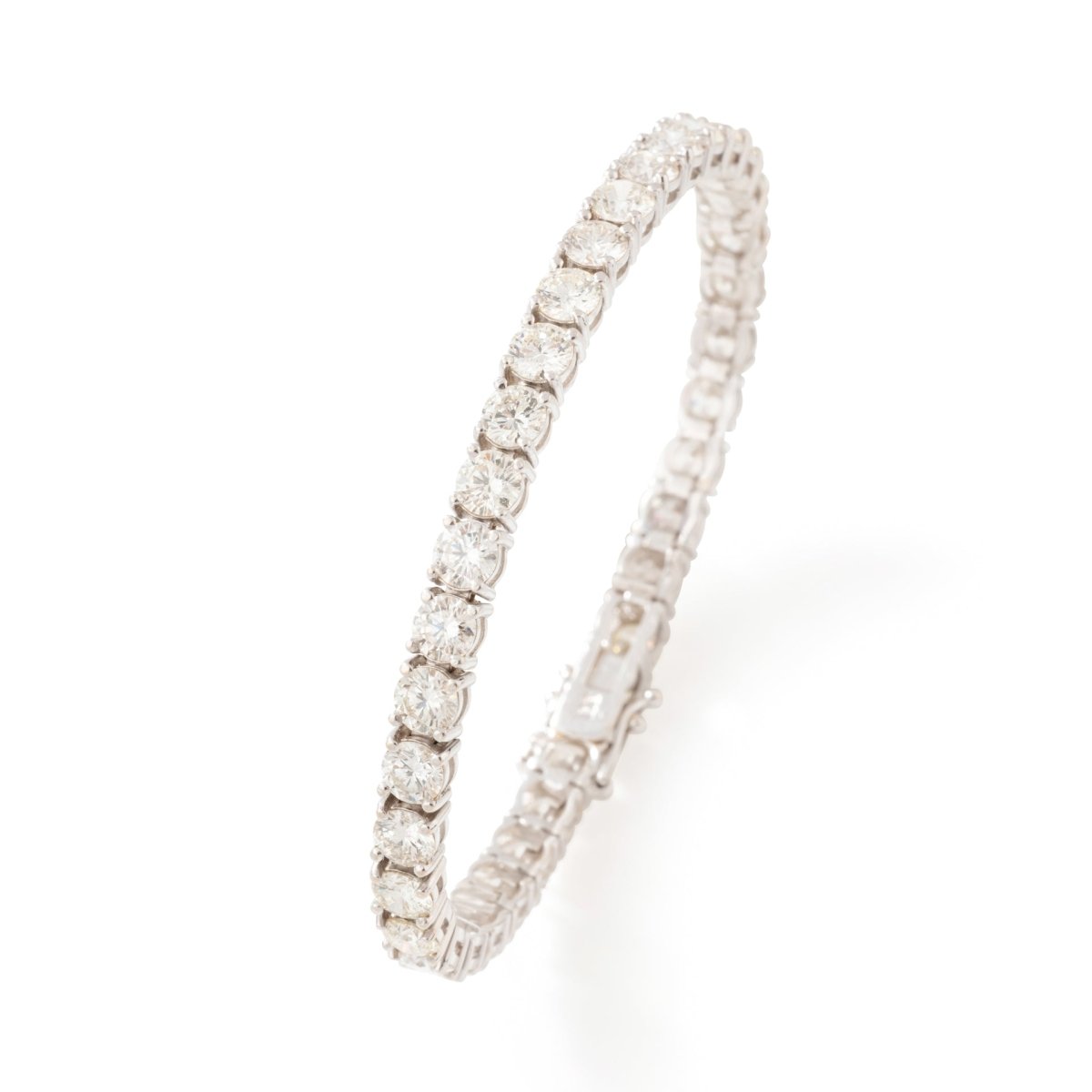 Bracelet Ligne tennis en or blanc et diamants - Castafiore
