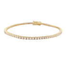 Bracelet Ligne tennis en or jaune et diamants - Castafiore