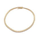 Bracelet Ligne tennis en or jaune et diamants - Castafiore