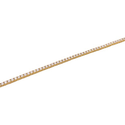 Bracelet Ligne tennis en or jaune et diamants - Castafiore