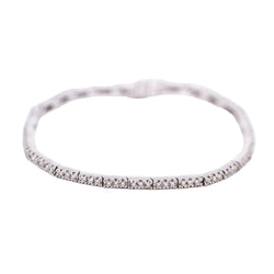 Bracelet Lignes en or blanc et diamants - Castafiore