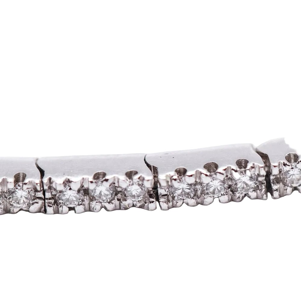 Bracelet Lignes en or blanc et diamants - Castafiore