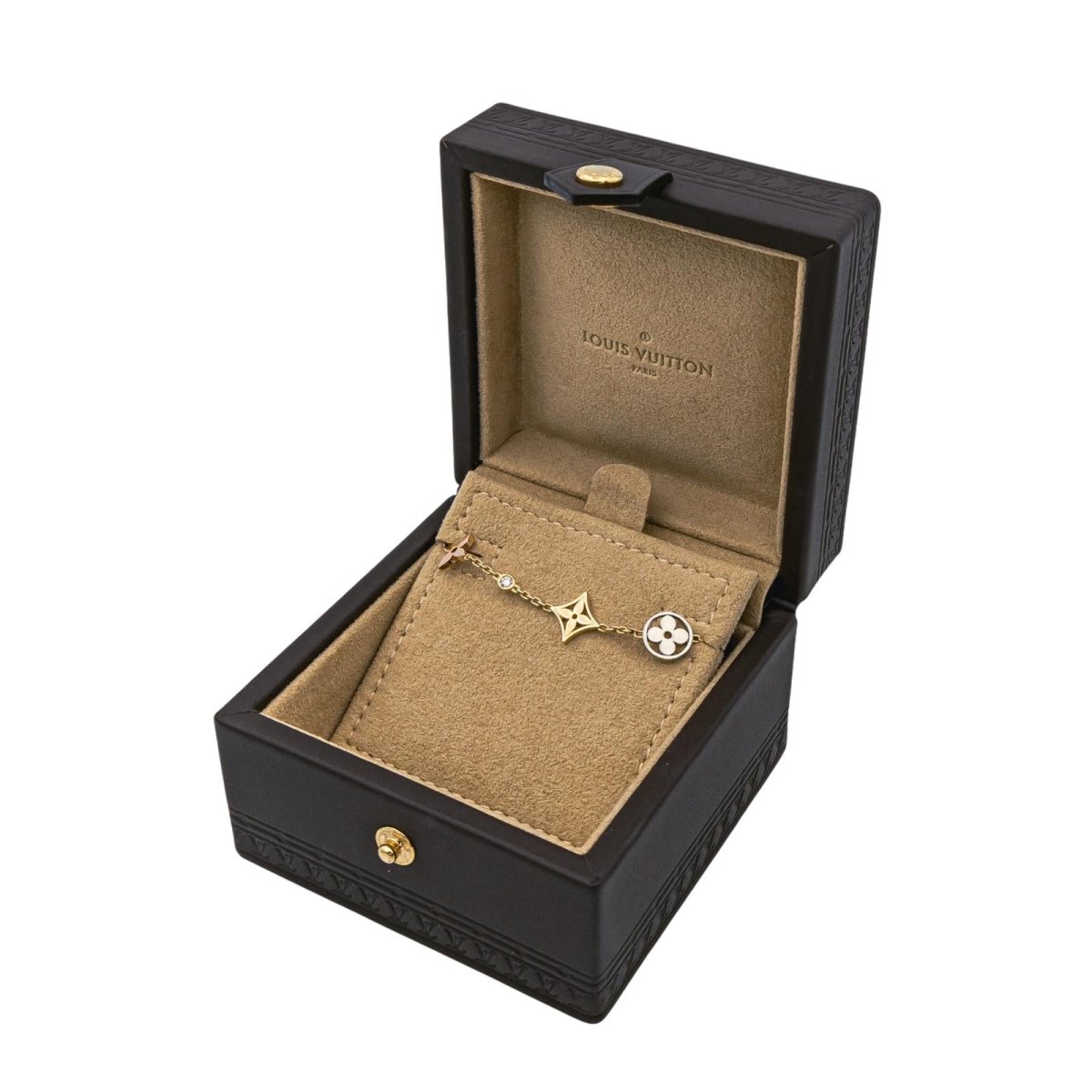 Bracelet LOUIS VUITTON "Blossom" en or jaune, or blanc, or rose et diamants - Castafiore