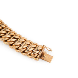 Bracelet Maille américaine en or jaune - Castafiore