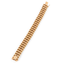 Bracelet Maille américaine en or jaune - Castafiore