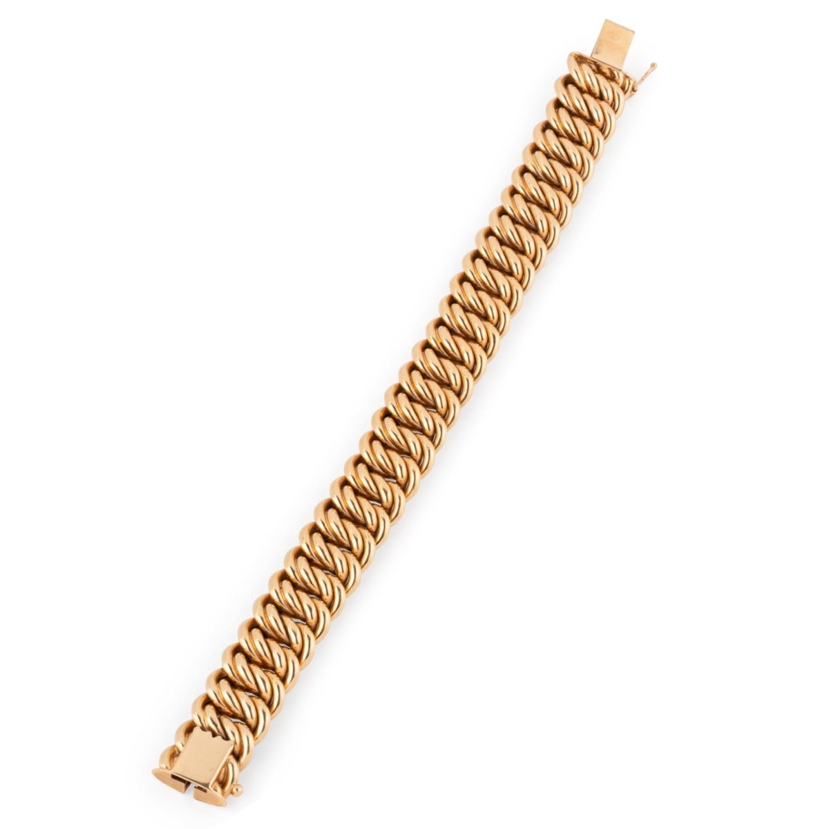 Bracelet Maille américaine en or jaune - Castafiore