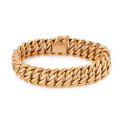 Bracelet Maille américaine en or jaune - Castafiore