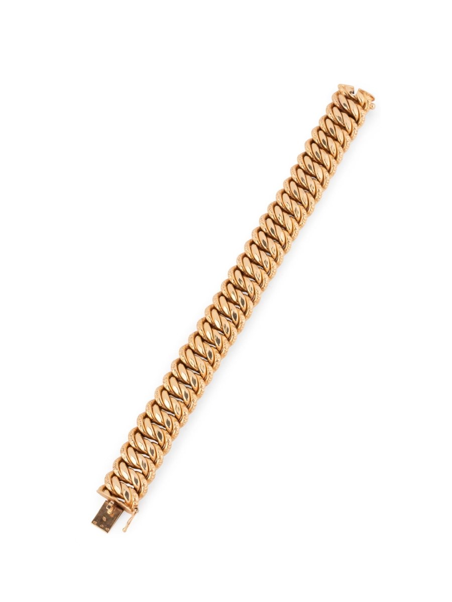 Bracelet Maille américaine en or jaune - Castafiore