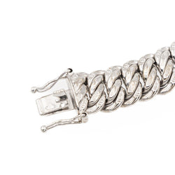 Bracelet Maille américaine Or blanc - Castafiore