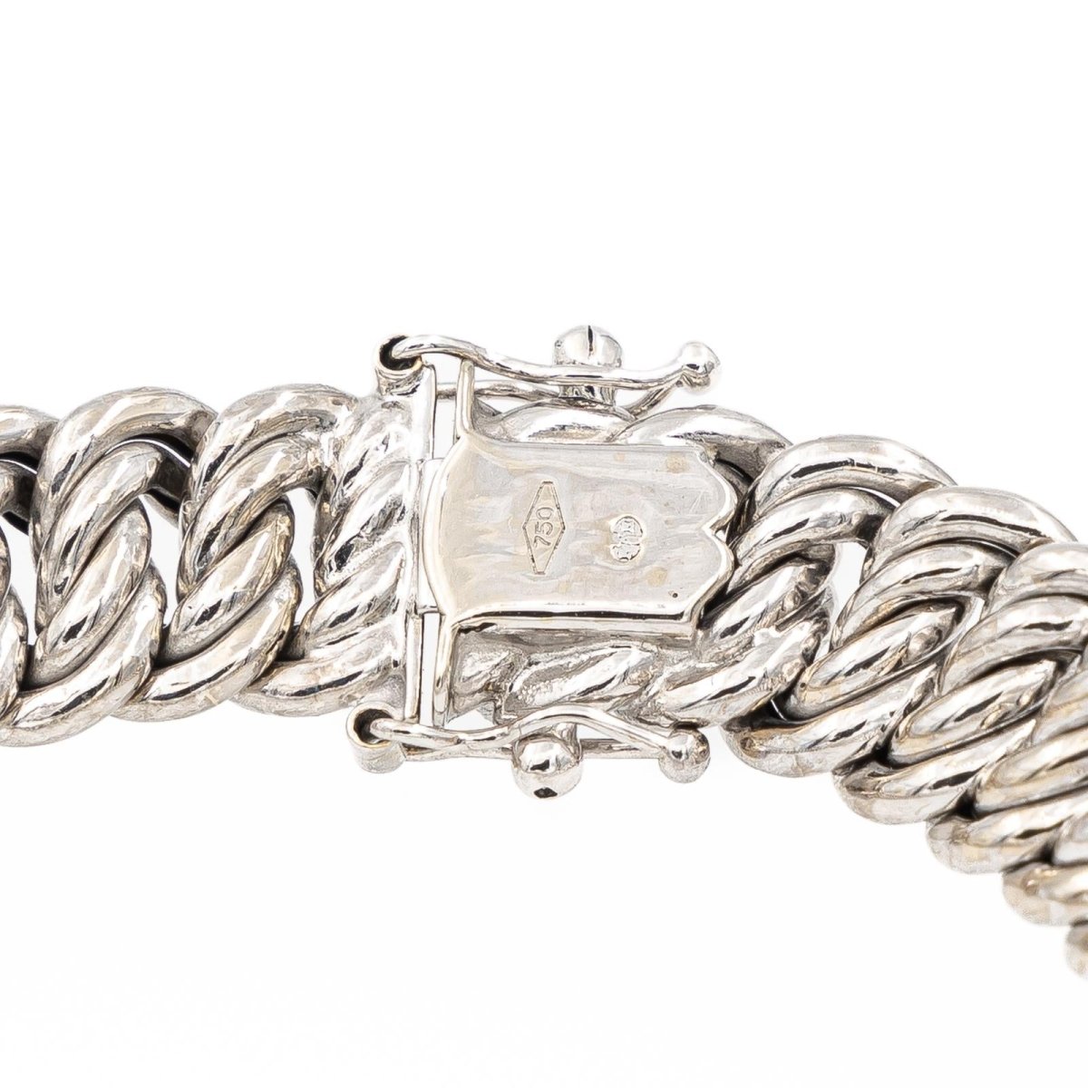 Bracelet Maille américaine Or blanc - Castafiore