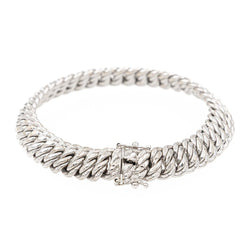 Bracelet Maille américaine Or blanc - Castafiore