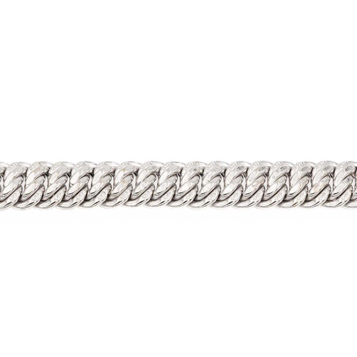 Bracelet Maille américaine Or blanc - Castafiore