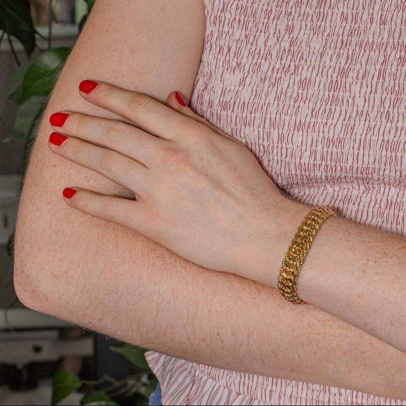Bracelet Maille Américaine Or jaune - Castafiore