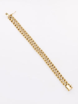 Bracelet maille américaine or jaune 1,2 cm - Castafiore