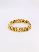 Bracelet maille américaine or jaune 1.3 cm - Castafiore