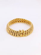 Bracelet maille américaine or jaune 1.3 cm - Castafiore