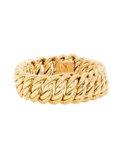 Bracelet maille américaine or jaune 2 cm - Castafiore