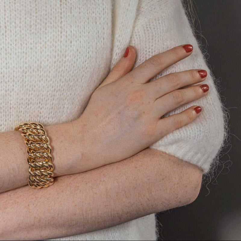 Bracelet Maille américaine Or jaune - Castafiore