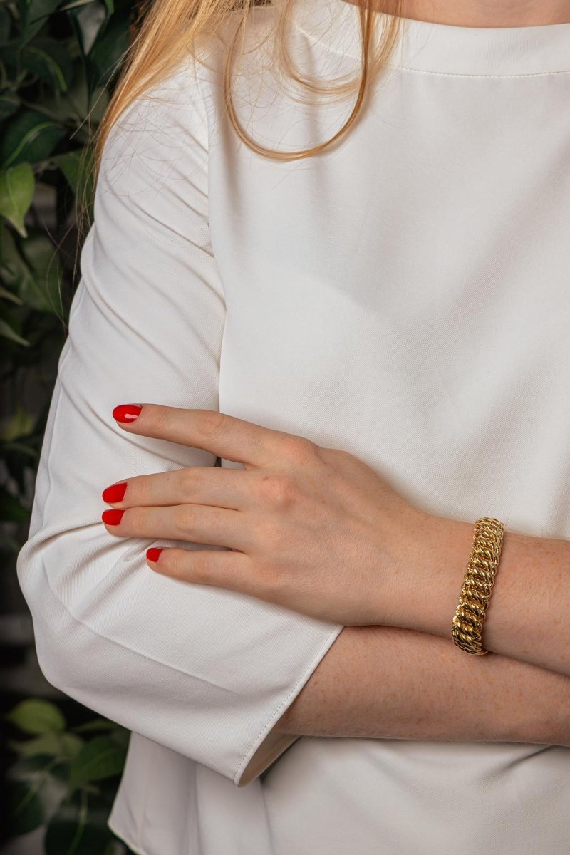 Bracelet Maille américaine Or jaune - Castafiore