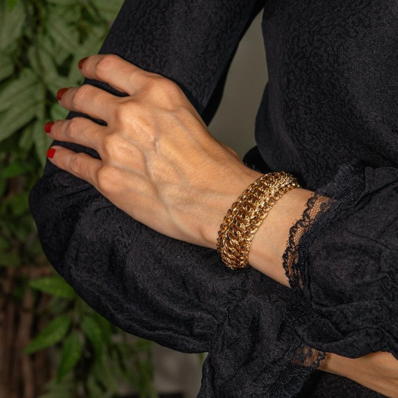 Bracelet Maille américaine Or rose - Castafiore