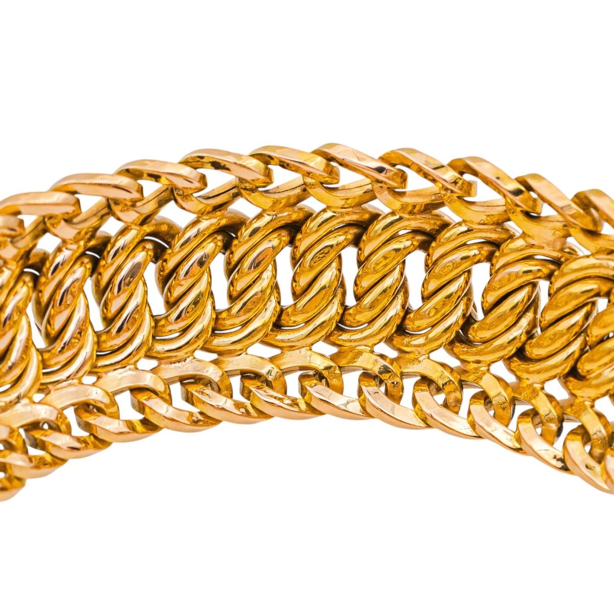 Bracelet Maille américaine Or rose - Castafiore