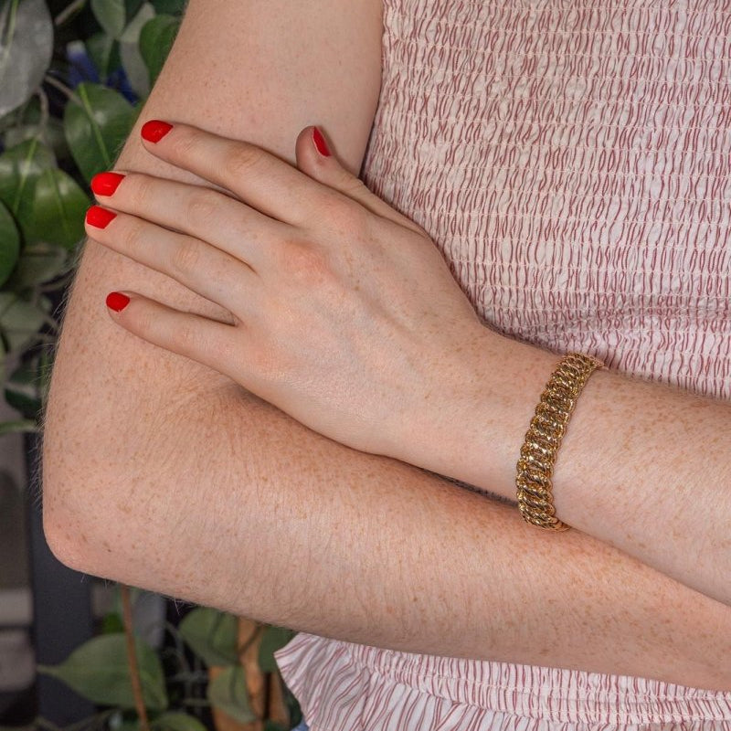 Bracelet Maille américaine Or rose - Castafiore