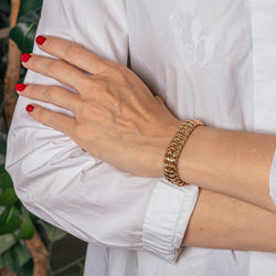 Bracelet Maille américaine Or rose - Castafiore