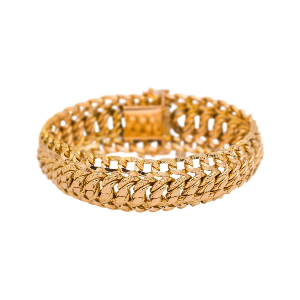 Bracelet Maille américaine Or rose - Castafiore