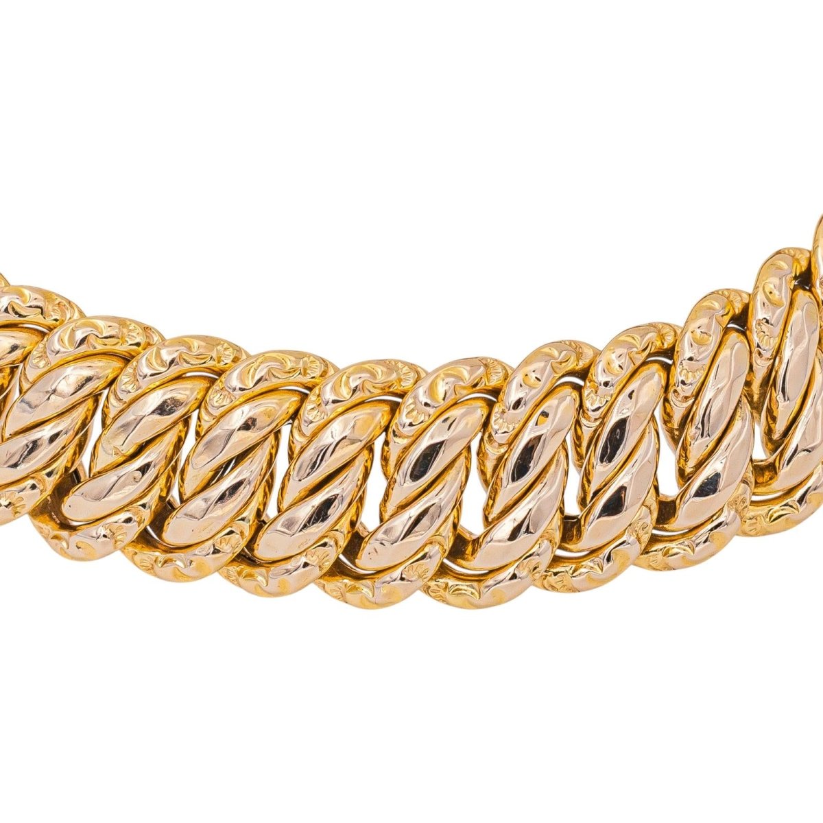 Bracelet Maille américaine Or rose - Castafiore