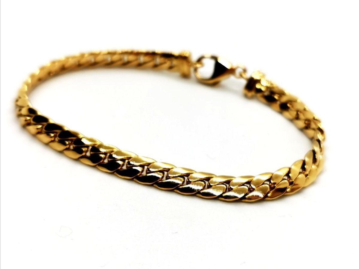 Bracelet Maille anglaise Or jaune - Castafiore