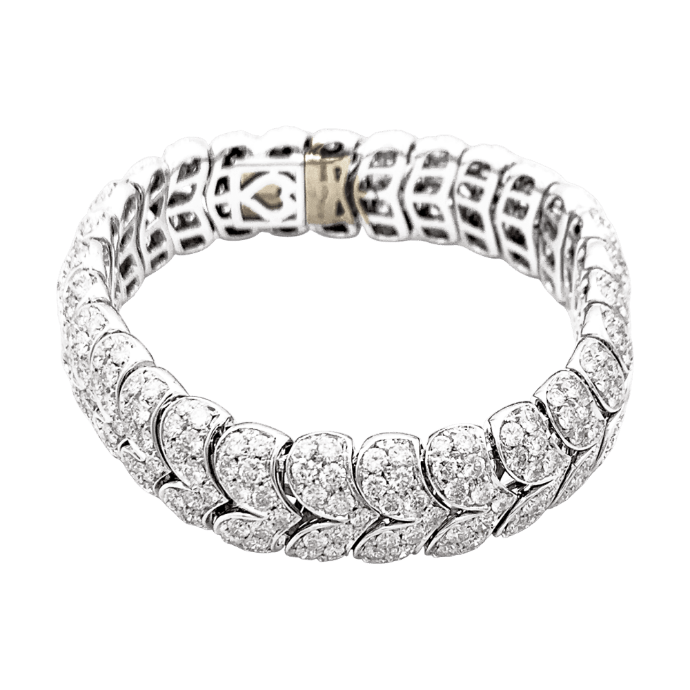 Bracelet Maille ARFAN en or blanc et diamants - Castafiore