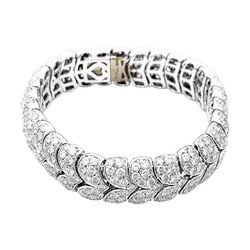 Bracelet Maille ARFAN en or blanc et diamants - Castafiore