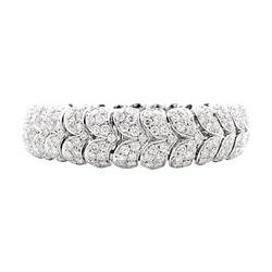 Bracelet Maille ARFAN en or blanc et diamants - Castafiore