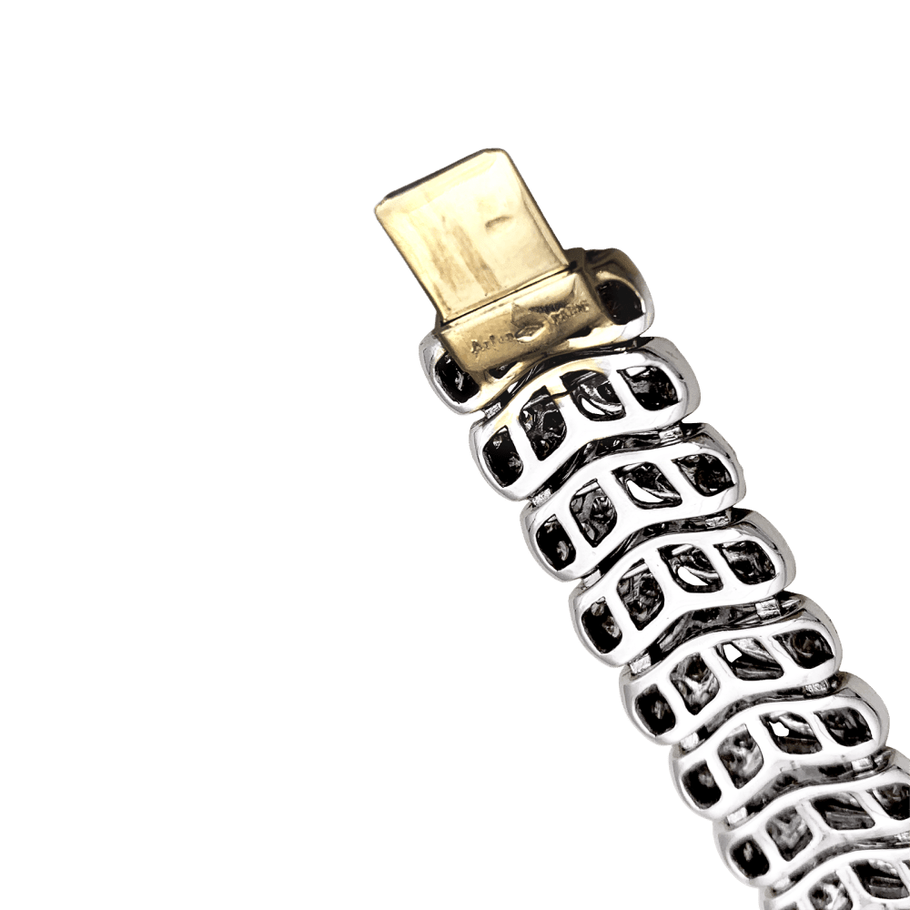 Bracelet Maille ARFAN en or blanc et diamants - Castafiore