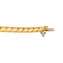 Boucheron Bracelet English mesh Yellow gold Emerald 