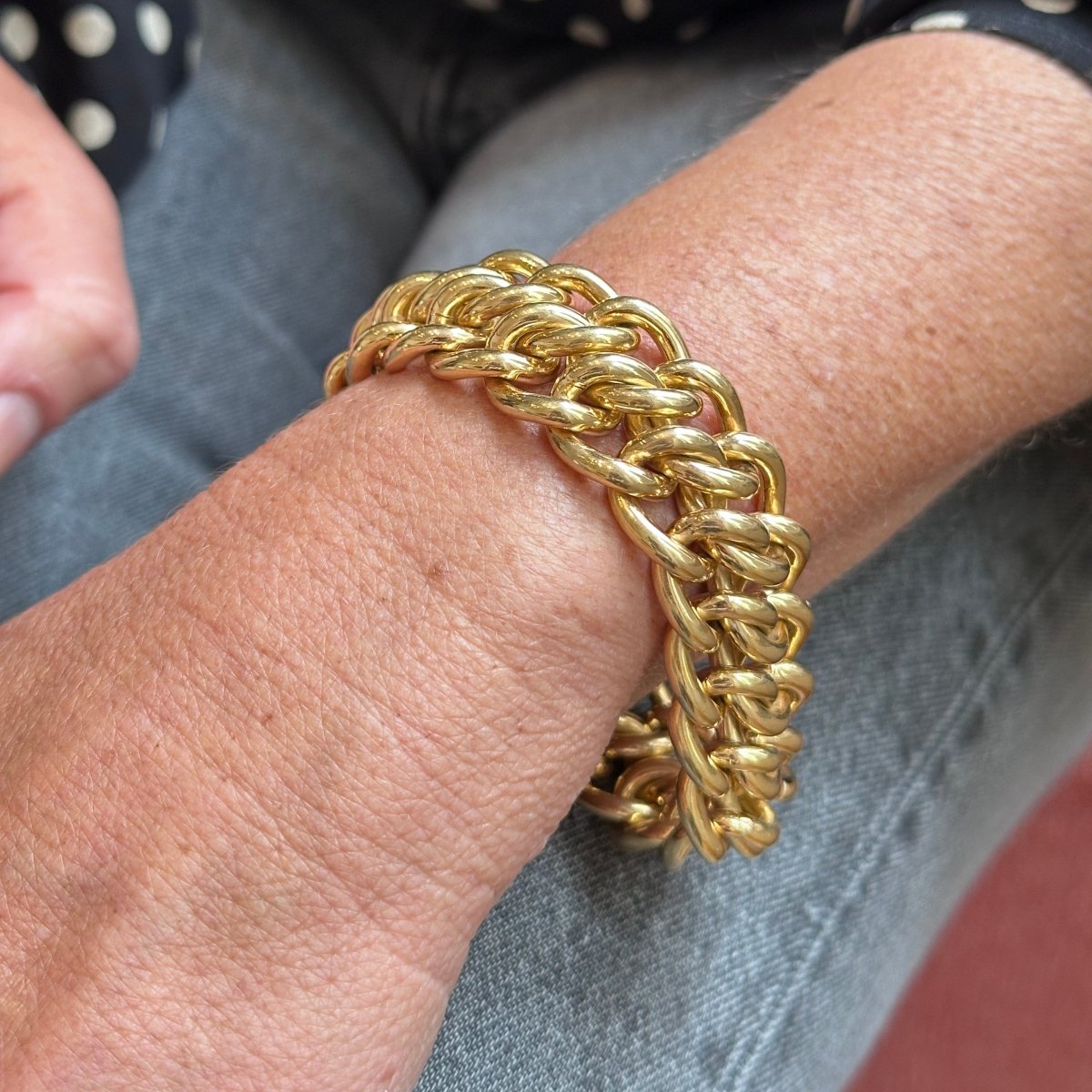 Bracelet Maille CAPLAIN SAINT ANDRE en or jaune - Castafiore