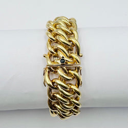Bracelet Maille CAPLAIN SAINT ANDRE en or jaune - Castafiore