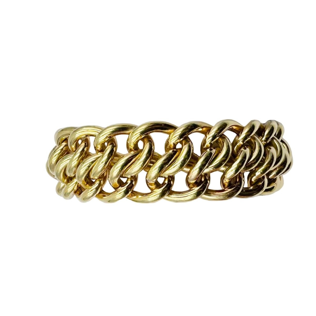 Bracelet Maille CAPLAIN SAINT ANDRE en or jaune - Castafiore