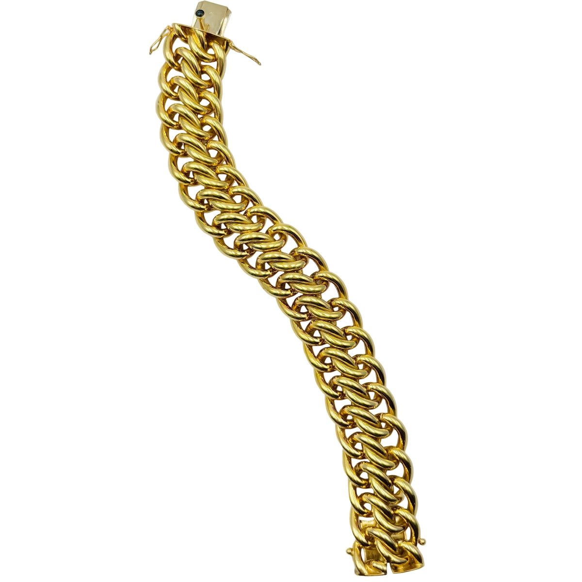 Bracelet Maille CAPLAIN SAINT ANDRE en or jaune - Castafiore
