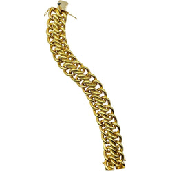 Bracelet Maille CAPLAIN SAINT ANDRE en or jaune - Castafiore