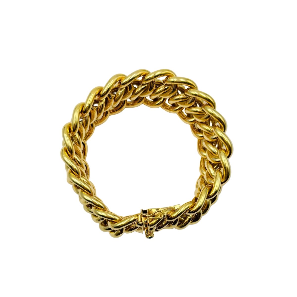 Bracelet Maille CAPLAIN SAINT ANDRE en or jaune - Castafiore